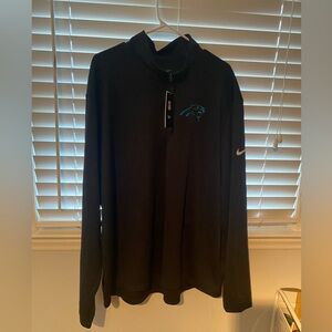 NWT Carolina Panthers NFL Quarter Zip Pullover